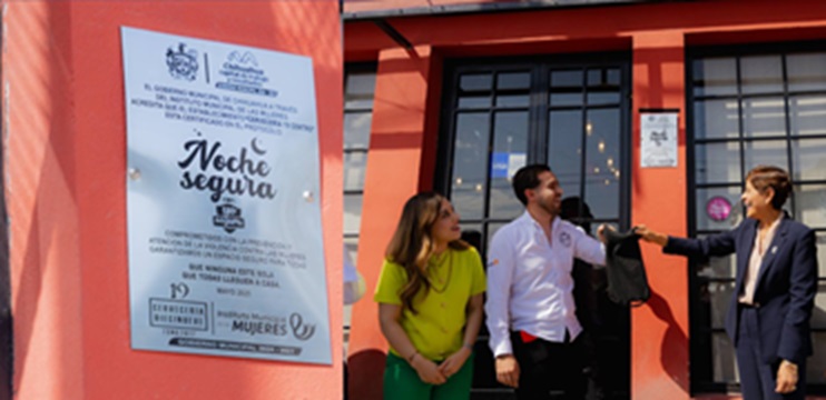 DEVELA GOBIERNO MUNICIPAL PLACA DEL PROGRAMA “NOCHE SEGURA” EN CERVECERÍA 19