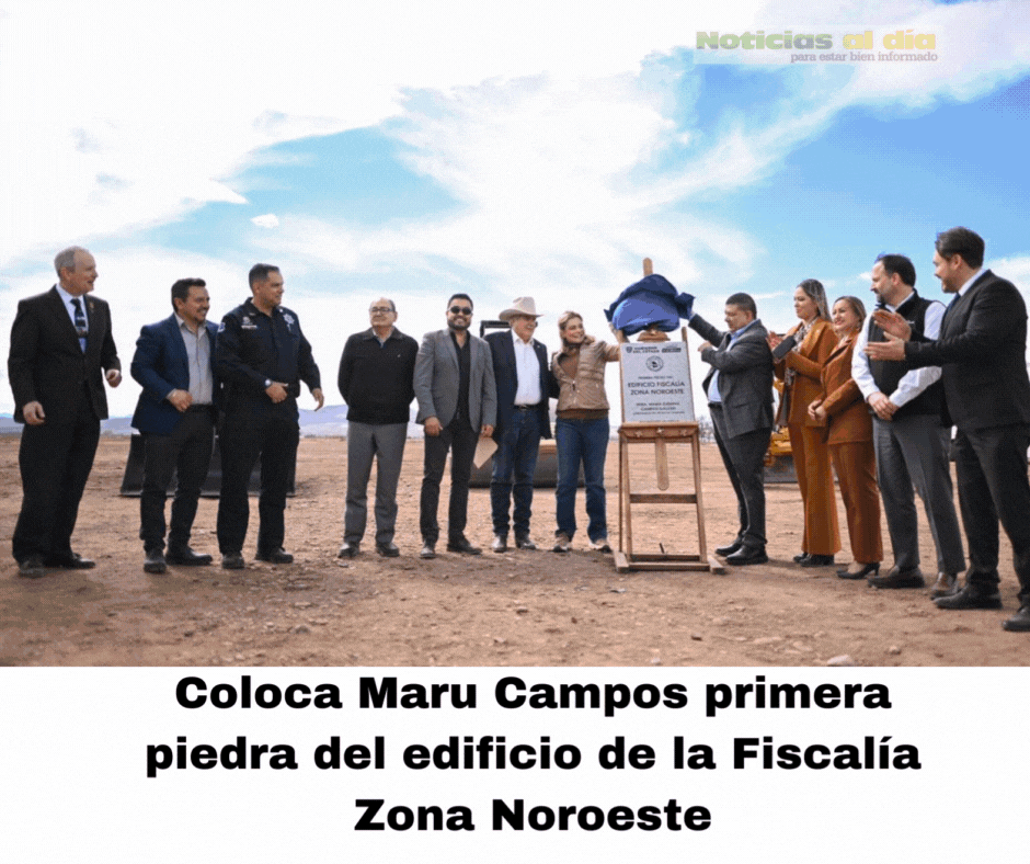 COLOCA MARU CAMPOS PRIMERA PIEDRA DEL EDIFICIO DE LA FISCALÍA ZONA NOROESTE