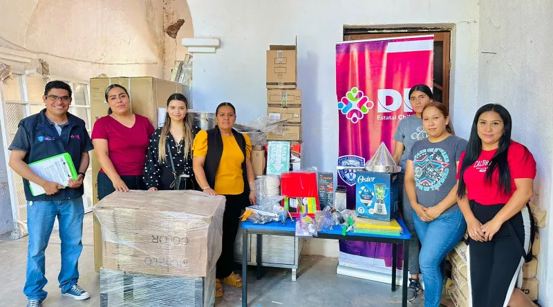 APOYA DIF ESTATAL A ESCUELAS DE PARRAL, JIMÉNEZ Y MORIS CON EQUIPAMIENTO Y MÓDULOS DE COCINA