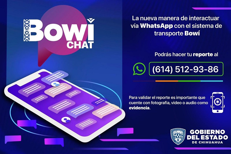 HABILITAN BOWÍCHAT EN WHATSAPP PARA REPORTE DE QUEJAS Y/O INCIDENCIAS