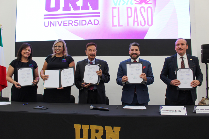 FIRMAN CONVENIO DE COLABORACIÓN LA URN Y VISIT EL PASO