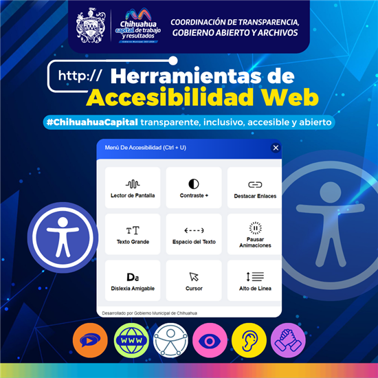 CONOCE LAS FUNCIONES DE INCLUSIÓN Y ACCESIBILIDAD EN LA PÁGINA WEB DEL GOBIERNO MUNICIPAL