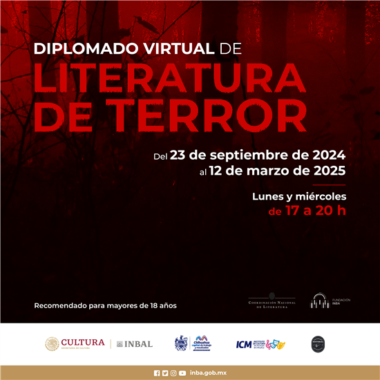 INVITA MUNICIPIO A PARTICIPAR EN DIPLOMADO DE LITERATURA DE TERROR