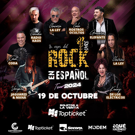 LLEGA LO MEJOR DEL ROCK EN ESPAÑOL A CHIHUAHUA. EL TOUR 2024 “REVIVE LA HISTORIA”, TENDRÁ PASO POR LA CAPITAL.