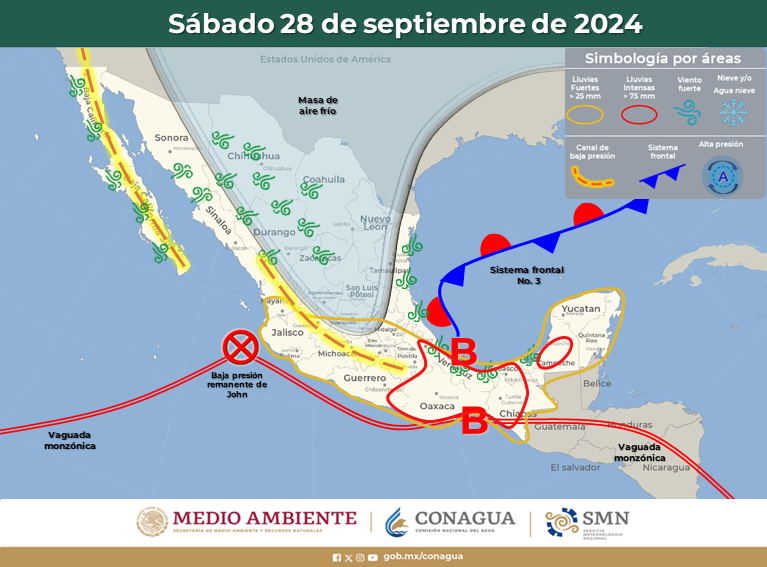 LA MASA DE AIRE FRÍO ASOCIADA AL FRENTE MANTENDRÁ EL REFRESCAMIENTO DE LAS TEMPERATURAS SOBRE ENTIDADES DE LA MESA DEL NORTE 