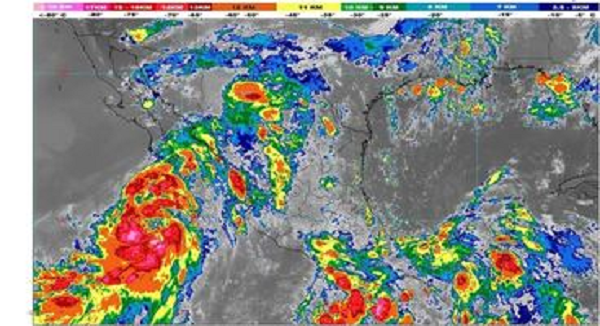 SE FORMÓ LA DEPRESIÓN TROPICAL ONCE-E FRENTE A CHIAPAS Y OAXACA