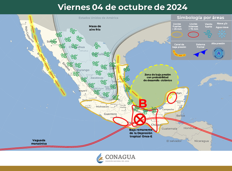  UNA MASA DE AIRE FRÍO MANTENDRÁ EL AMBIENTE FRÍO SOBRE ENTIDADES DE LA MESA DEL NORTE