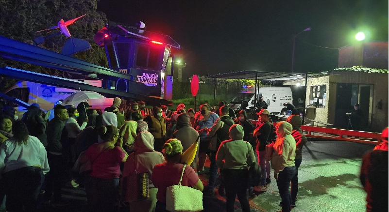 PROTESTA EN PENAL DE MORELOS CONTRA CORRUPCIÓN DE MANDOS.