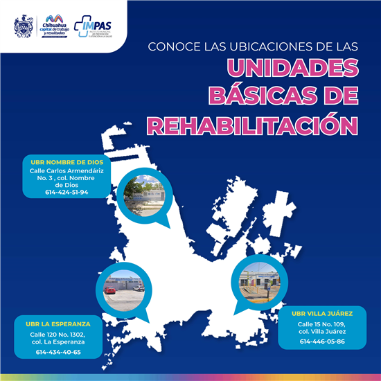 OFRECE IMPAS DIVERSOS TIPOS DE TERAPIAS EN LAS UNIDADES BÁSICAS DE REHABILITACIÓN