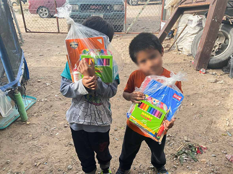 APOYAN A 50 FAMILIAS DE LA COMUNIDAD NÁHUATL DE CIUDAD JUÁREZ CON ENTREGA DE ÚTILES ESCOLARES