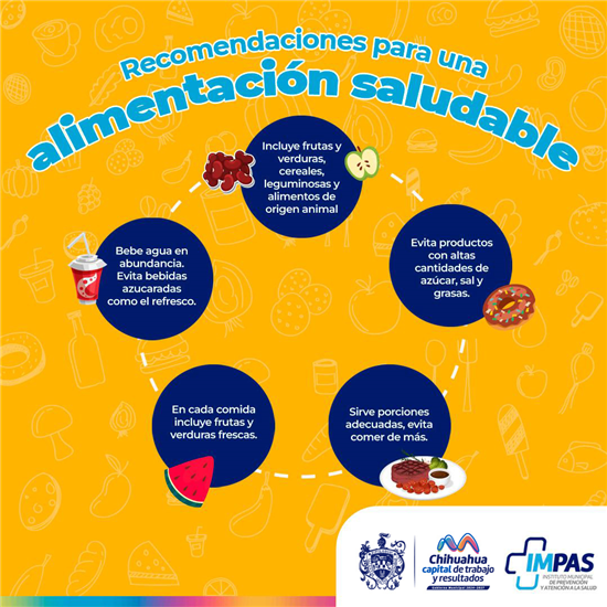 EMITE IMPAS RECOMENDACIONES PARA LLEVAR UNA ALIMENTACIÓN SALUDABLE