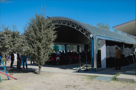 ENTREGA ALCALDE BONILLA DOS DOMOS, CUATRO CAMIONES Y CALLE PAVIMENTADA EN EL SAUZ