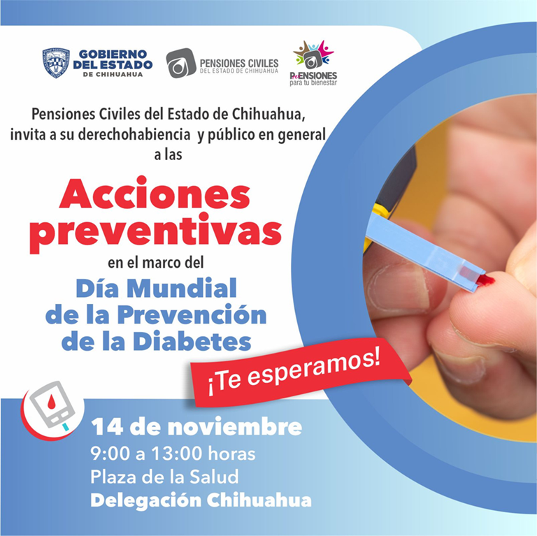 INVITA PENSIONES CIVILES A LA CAMPAÑA “ACTÚA POR TU SALUD” PARA CONCIENTIZAR SOBRE LA PREVENCIÓN Y CONTROL DE LA DIABETES