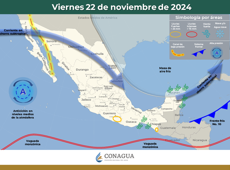 EL PREDOMINIO DE CIELO DESPEJADO SOBRE EL NORTE DE MÉXICO, MANTENDRÁ BAJAS TEMPERATURAS DURANTE LAS MAÑANAS Y NOCHES