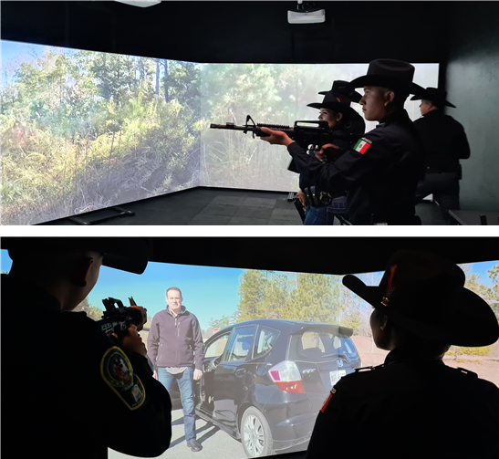 CON NUEVO PABELLÓN DE TIRO VIRTUAL, POLICÍAS MUNICIPALES SE PREPARAN PARA CUIDAR A LAS FAMILIAS