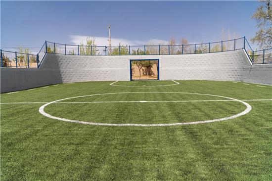CONSTRUYE MUNICIPIO CANCHA DE FÚTBOL RÁPIDO EN LA PRIMARIA 20 ANIVERSARIO