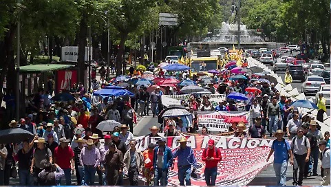 EN CDMX 11 MÍTINES, ENTRE ELLOS DE LA CNTE Y EL SNTE, ESTE 20 DE MARZO DE 2025