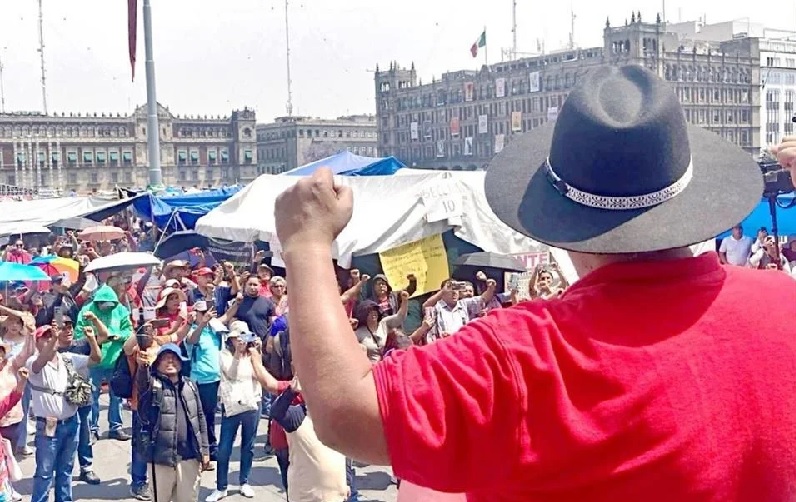 AMENAZA CNTE CON UN PARO TOTAL