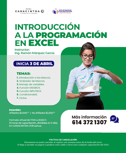 INTRODUCCIÓN A LA PROGRAMACIÓN EN EXCEL - 3 DE ABRIL