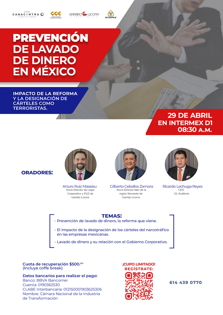 PREVENCIÓN LAVADO DE DINERO EN MÉXICO - 29 DE ABRIL