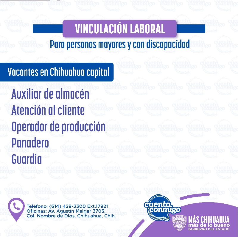 PRESENTA SDHYBC NUEVAS OPORTUNIDADES LABORALES PARA ADULTOS MAYORES Y PERSONAS CON DISCAPACIDAD
