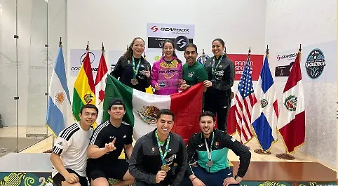 MÉXICO FUE GRAN PROTAGONISTA DEL CAMPEONATO PANAMERICANO DE RAQUETBOL EN GUATEMALA.