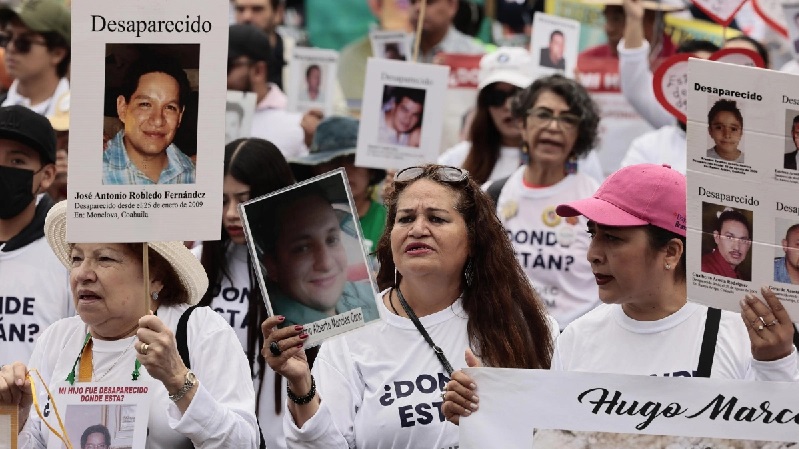 MAMÁS BUSCADORAS MARCHAN POR SUS DESAPARECIDOS EN EL DÍA DE LAS MADRES