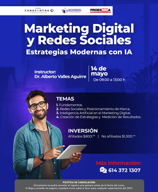 CANACINTRA CHIHUAHUA INVITA AL CURSO SOBRE 
