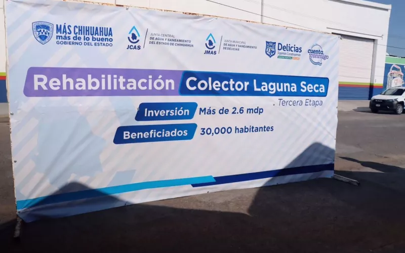BENEFICIARÁ A MÁS DE 30 MIL DELICIENSES TERCERA ETAPA DE REHABILITACIÓN DEL COLECTOR LAGUNA SECA