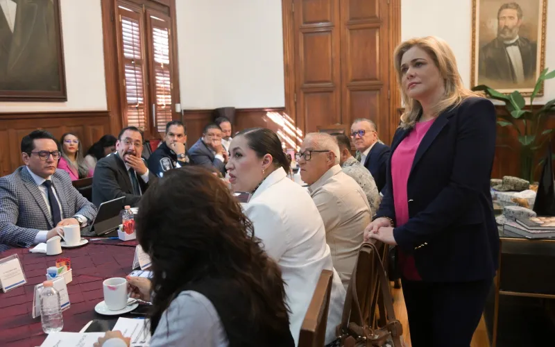 MARU CAMPOS ENCABEZO REUNIÓN DE LA MESA DE SEGURIDAD EN PALACIO DE GOBIERNO