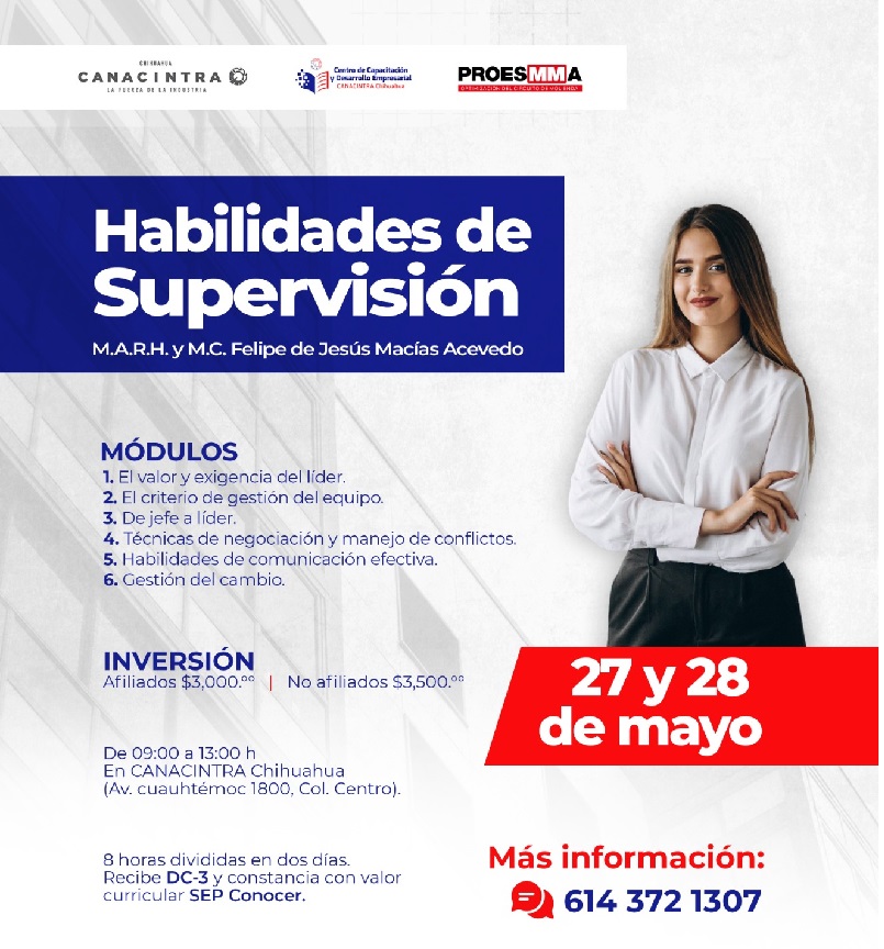 HABILIDADES DE SUPERVISIÓN - INICIAMOS EL 27 D EMAYO