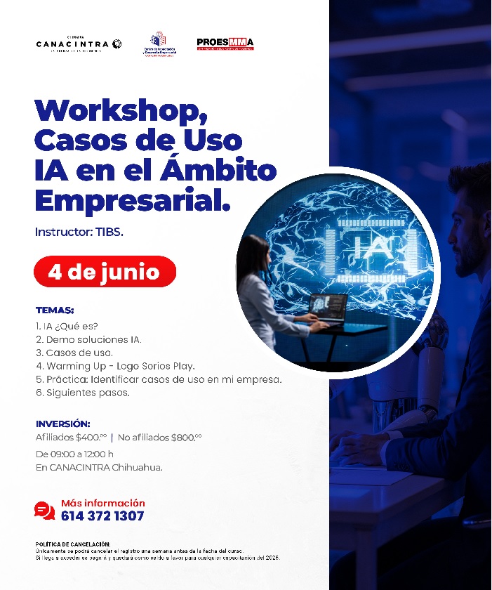 WORKSHOP, CASOS DE USO IA EN EL ÁMBITO EMPRESARIAL - 4 DE JUNIO