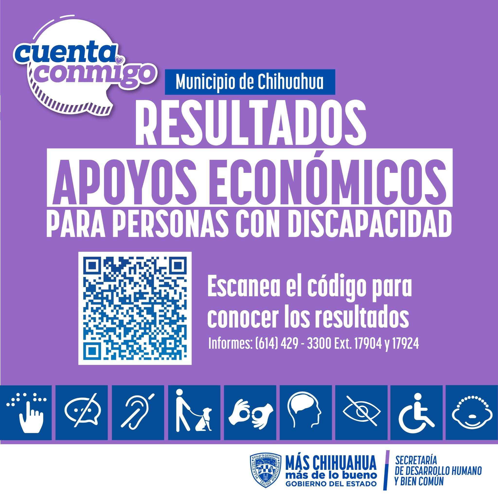 PUBLICA SDHYBC RESULTADOS DE CONVOCATORIA DE APOYOS ECONÓMICOS PARA PERSONAS CON DISCAPACIDAD EN CHIHUAHUA CAPITAL