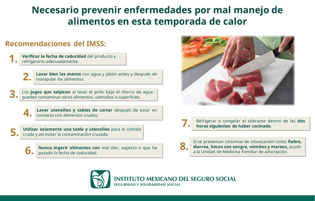 EXHORTA IMSS CHIHUAHUA EXTREMAR PRECAUCIONES EN MANEJO DE PRODUCTOS ANIMALES ANTE EL CALOR