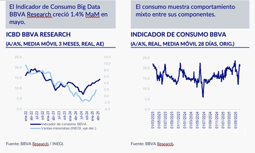 EL GASTO EN BIENES MANTIENE A FLOTE AL CONSUMO EN MAYO