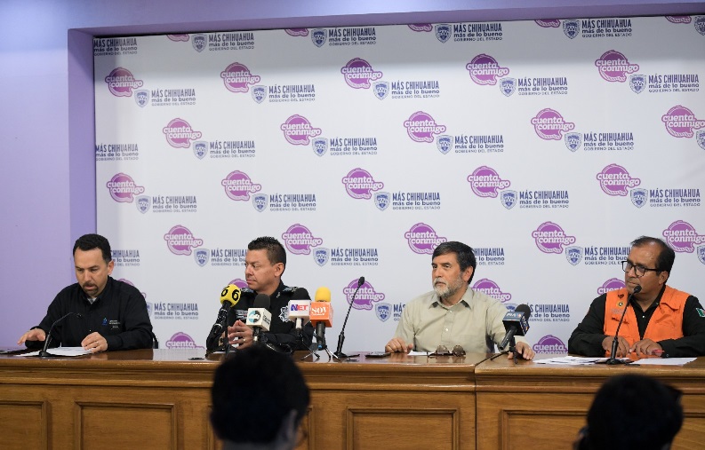 ALERTAN AUTORIDADES ESTATALES POR TEMPORAL LLUVIOSO SOBRE TERRITORIO CHIHUAHUENSE PARA ESTE FIN DE SEMANA