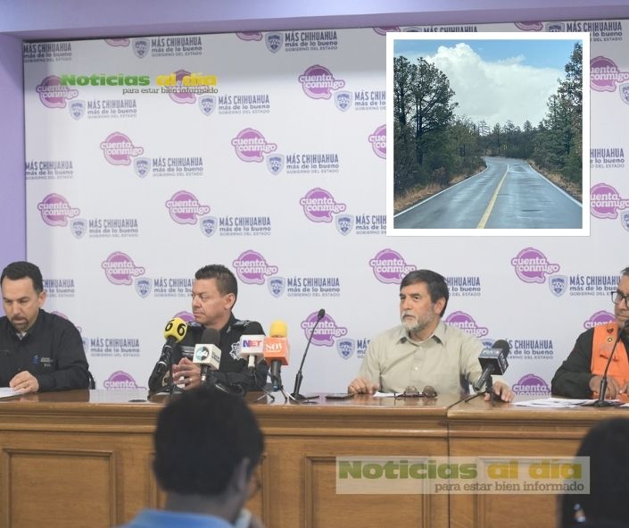 ALERTAN AUTORIDADES ESTATALES POR TEMPORAL LLUVIOSO SOBRE TERRITORIO CHIHUAHUENSE PARA HOY DOMINGO