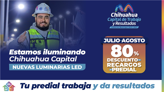 INVITAN A APROVECHAR DESCUENTO DE 80 POR CIENTO EN RECARGOS DEL PREDIAL EN JULIO Y AGOSTO
