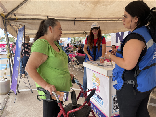 INSTALA MUNICIPIO MÓDULO INFORMATIVO DEL PRESUPUESTO PARTICIPATIVO EN COLONIA PONCE DE LEÓN