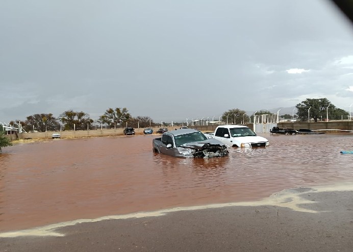 AFECTA TEMPORAL LLUVIOSO A ZONA DE CAMPOS MENONITAS