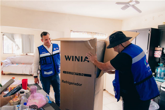 CONTINÚA ALCALDE BONILLA HACIENDO ENTREGAS DE ELECTRODOMÉSTICOS A FAMILIAS AFECTADAS POR LLUVIAS