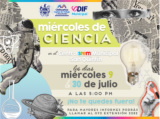 DIF MUNICIPAL INVITA A LOS MIÉRCOLES DE CIENCIA EN EL CENTRO STEM SAN QUINTÍN