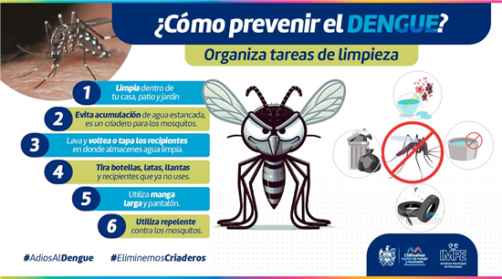 PREVIENE DENGUE, ZIKA O CHIKUNGUNYA CON ESTAS RECOMENDACIONES DE MUNICIPIO