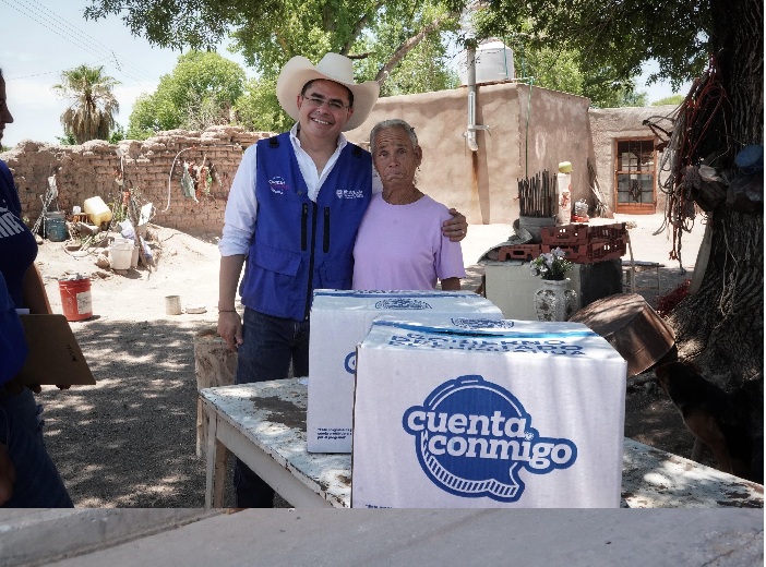 ENTREGA DESARROLLO HUMANO APOYOS ALIMENTARIOS A ADULTOS MAYORES DE LA ZONA RURAL DEL MUNICIPIO DE CHIHUAHUA