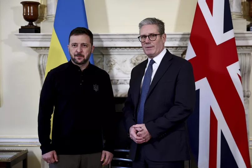 KEIR STARMER, RECIBIÓ ESTE JUEVES EN LONDRES AL PRESIDENTE DE UCRANIA, VOLODIMIR ZELENSKI