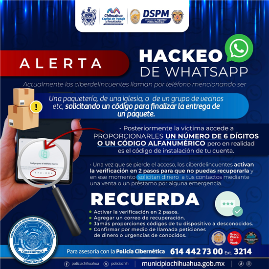 ALERTA DSPM POR HACKEOS A USUARIOS DE REDES SOCIALES