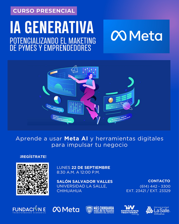 CONVOCAN A PARTICIPAR EN EL CURSO: “IA GENERATIVA – POTENCIALIZANDO EL MARKETING DE PYMES Y EMPRENDEDORES”