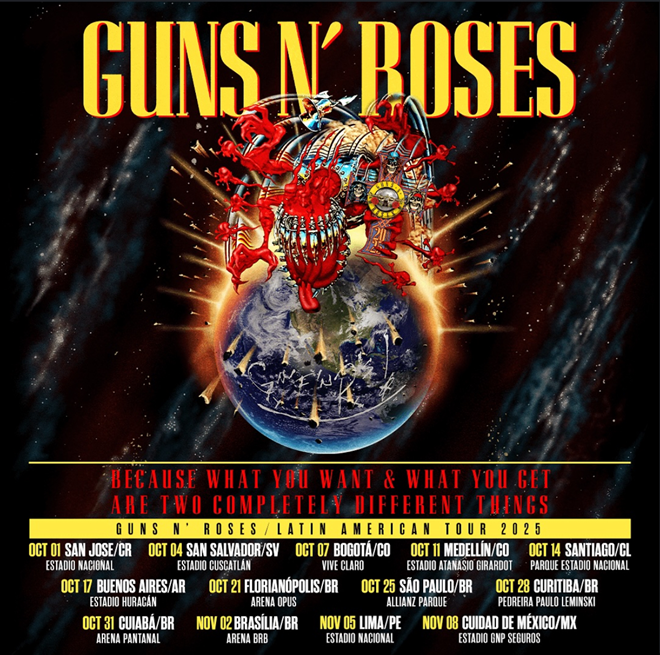 GUNS N’ ROSES REGRESA A LA CDMX: FECHA Y COSTO DE LOS BOLETOS