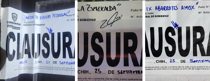 REALIZA GOBERNACIÓN ESTATAL 300 INSPECCIONES Y CLAUSURA 8 ESTABLECIMIENTOS DURANTE LA ÚLTIMA SEMANA