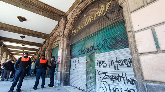 COMERCIANTES DEL CENTRO HISTÓRICO  REPUDIAN LOS ACTOS VANDALICOS